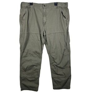 Carhartt Relaxed Fit Work Pants Mens 40X30 Double Knees Khaki Canvas Utility